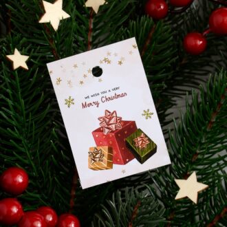 Бірка новорічна 50*70 мм Christmas - New Year подарунки