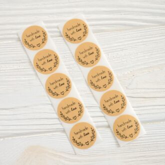 Наклейки круглі