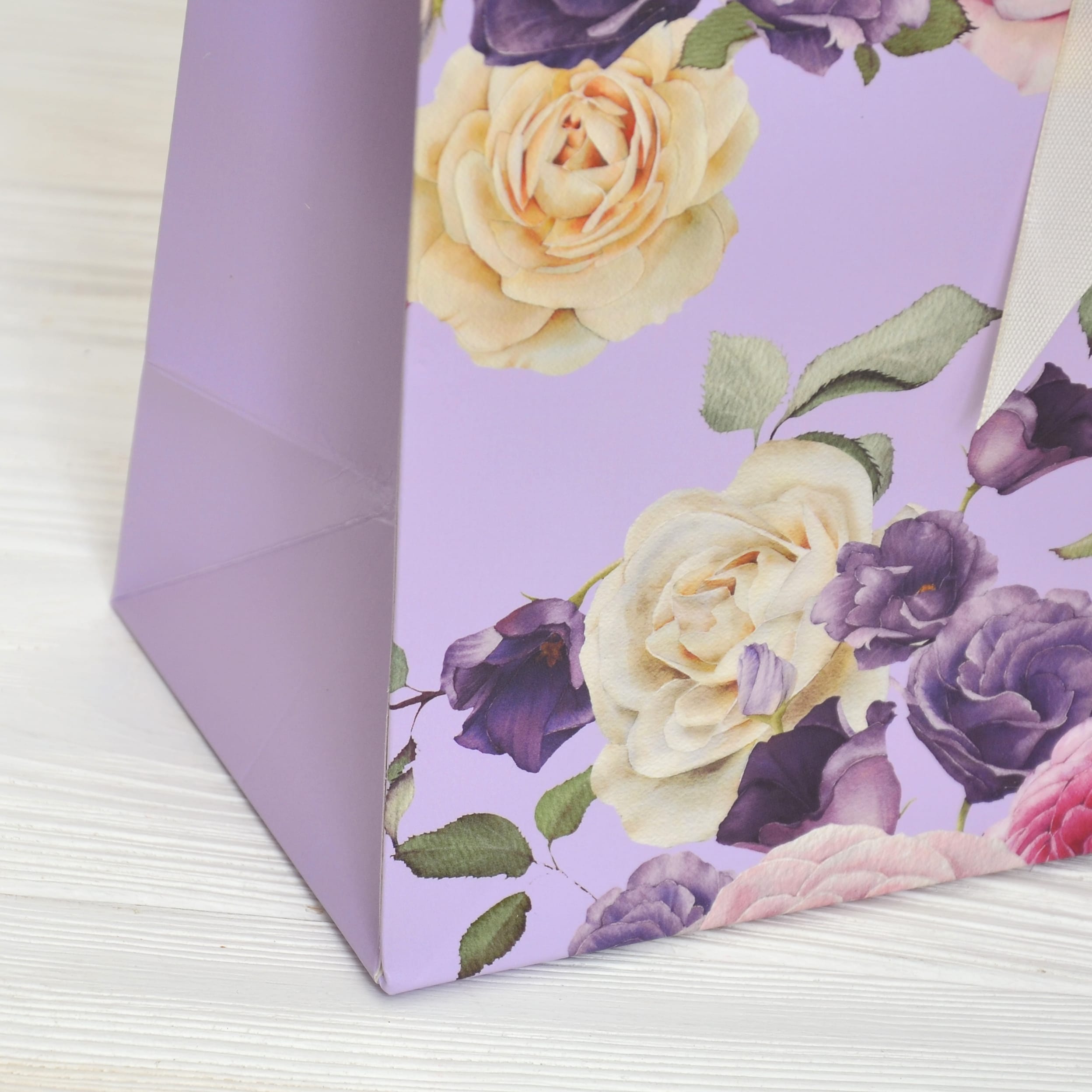 Пакет 320*110*260 мм (Flowers - бузковий) 2 Пакет