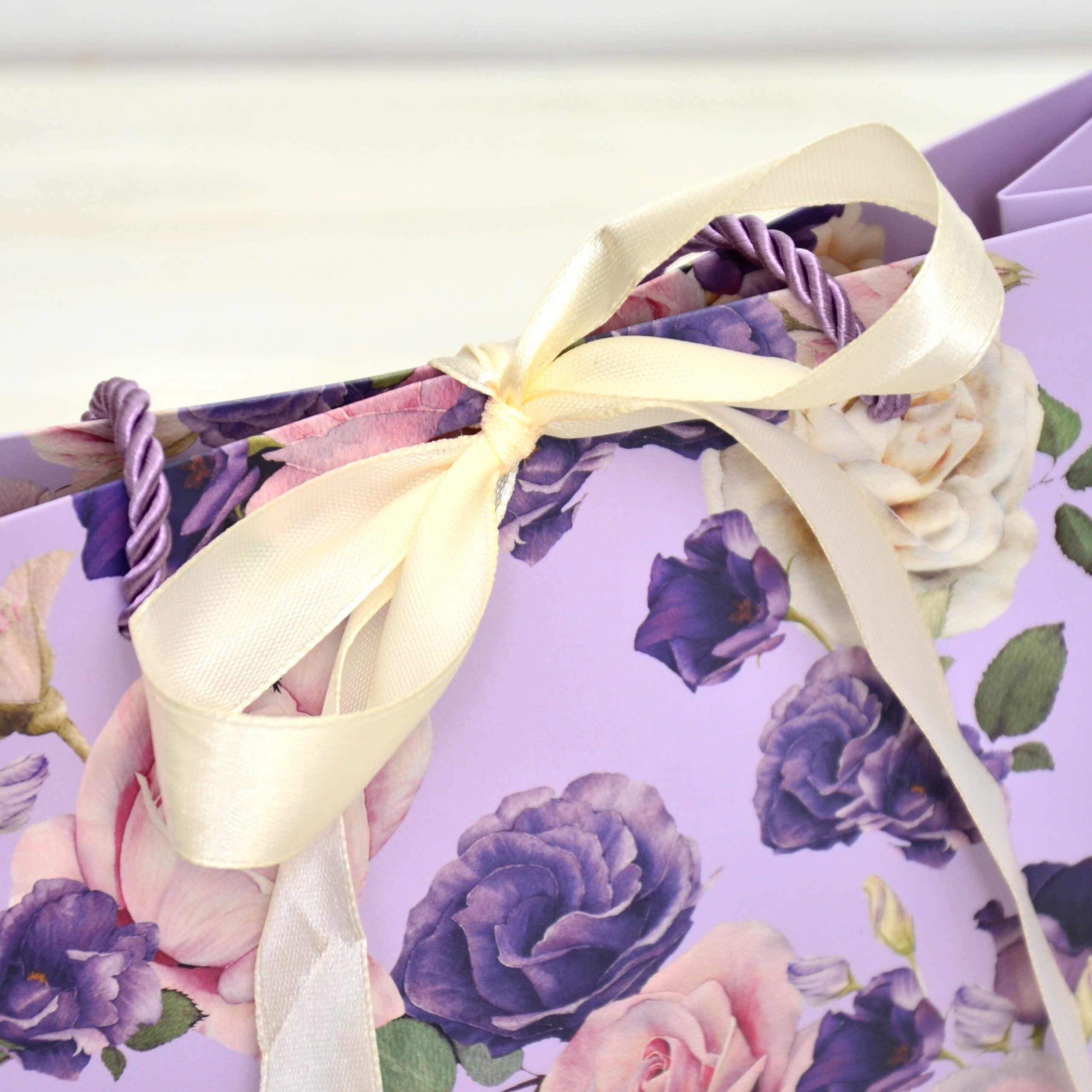 Пакет 320*110*260 мм (Flowers - бузковий) 3 Пакет