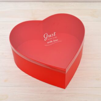 Коробка-серце Sunshine червона 30*29*12 см XXL