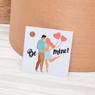 Бірка 50*50 мм Be mine пара