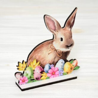Фігурка на підставці Зайчик з крашанками