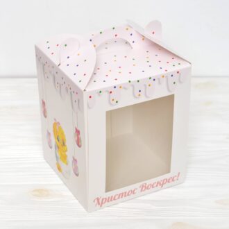 Коробка 170*170*210 мм Христос Воскрес