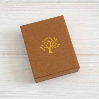 Коробка 7*9*2.5 см Дерево - коричнева