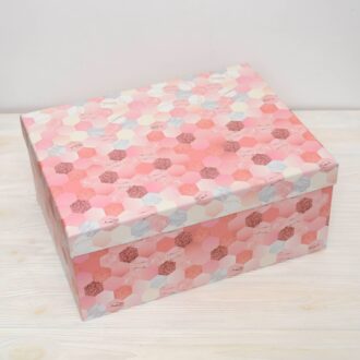 Коробка прямокутна (В) Мозаїка рожева 37*29*16 см