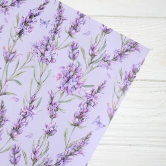 Папір подарунковий в листах 100*70 см (бузковий - лаванда)
