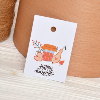 Бірка осіння 50*70 мм Happy Harvest варення