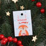 Бірка новорічна 50*70 мм Sweet Holiday лисичка