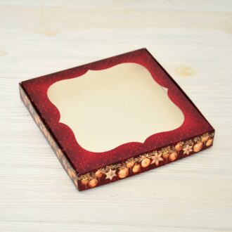 Коробка 200*200*30 мм іграшки на червоному